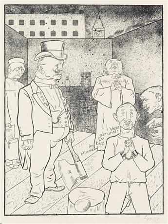 GEORGE GROSZ Group of 4 prints from Ecce Homo.